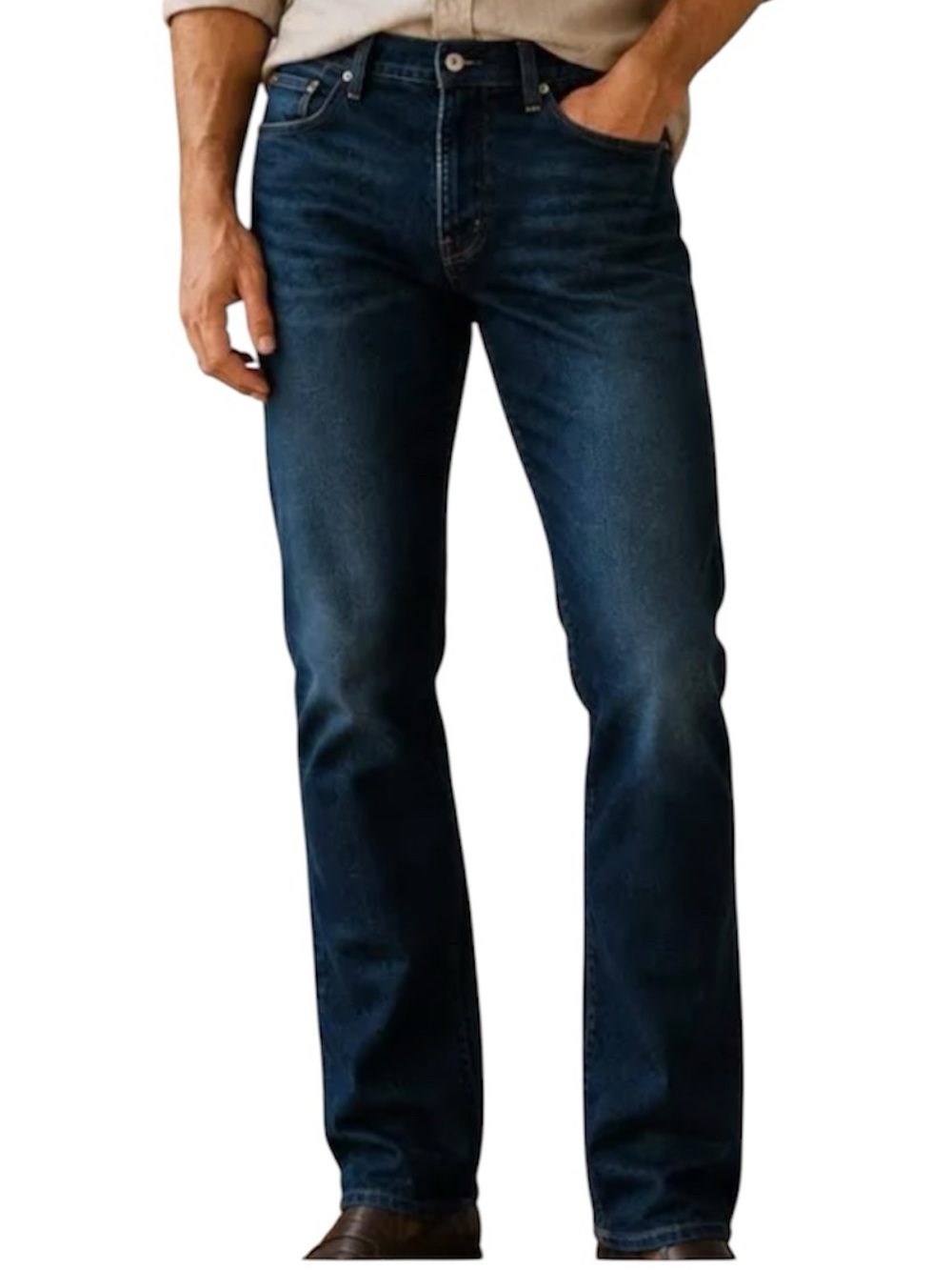 AG ADRIANO GOLDSCHMIED GRADUATE TAILORED LEG JEANS 42 /34 Long Tall Stretch Dark